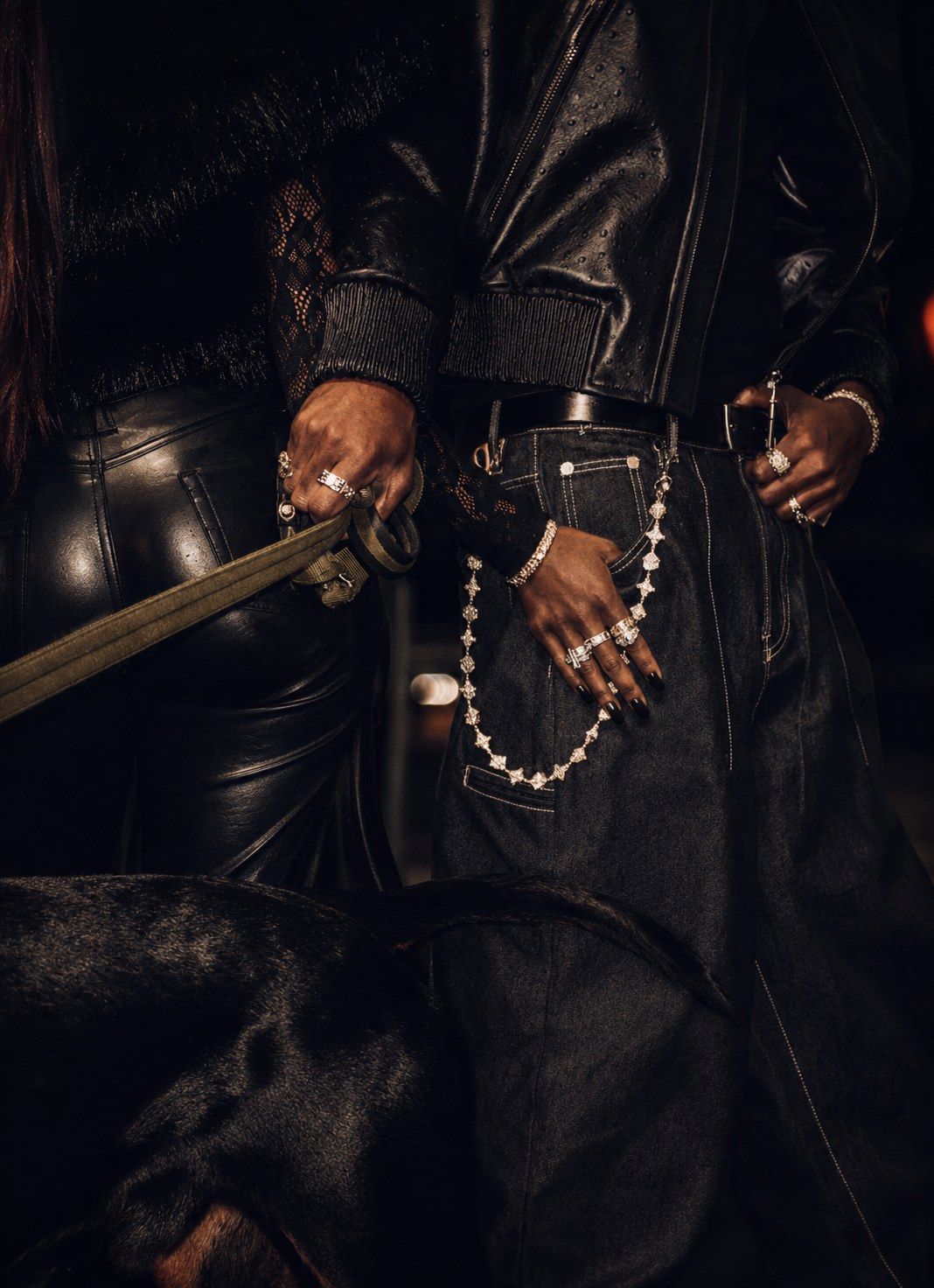 SPOT CORPORATION accessories — jewelry and leather detail
